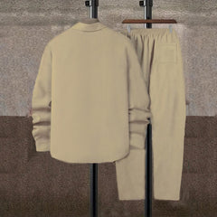 Simple Casual Men's Corduroy Suit