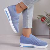 Plus Size Mesh Casual Pumps Flyknit