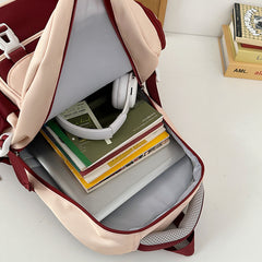 Preppy Style Korean Style Retro Large Capacity Travel Backpack