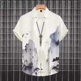 Plus Size Casual 3D Digital Printing Short Sleeve