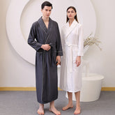 Thin Satin Bathrobe Water-absorbing Quick-drying Couple Nightgown