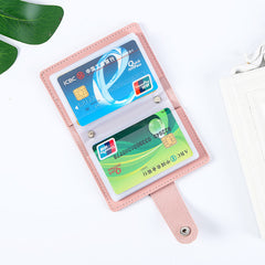 Anti-degaussing Creative Leather Multiple Card Slots PU Bank Card Package