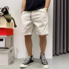 Summer American Retro Trendy Workwear Shorts Men