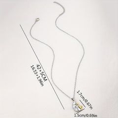 Fashion Little Girl And Dog Hug Necklace