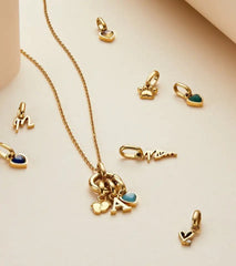 High Quality Custom Initial Heart Birthstone Necklace Stainless Steel Personalized Name Ladies Pendant Birthday Gift