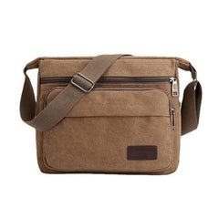 Men's Shoulder Bag Retro Leisure Crossbody Bag Outdoor Sports Canvas Bag