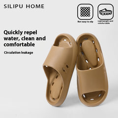 Women's Indoor Non-slip Bath Leaking Bathroom Slippers