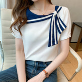 Niche Sweet Bow Chiffon Top