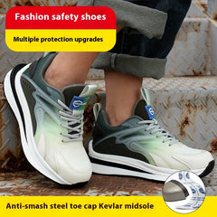 Fashion Protective Shoes Anti-smashing And Anti-penetration Lightweight Non-slip Wear-resistant Casual Shoes