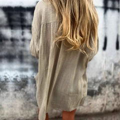 Women's Single Row Multi-buckle Shirt Top