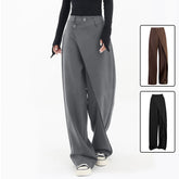 Irregular Wide-leg Pants Ins Fashion Loose Trousers Women's Clothing