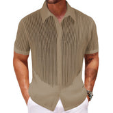 Summer Men's Casual Knitted Shirt