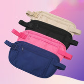 Invisible Thin Passport Burglar-proof Next To The Skin Waist Bag