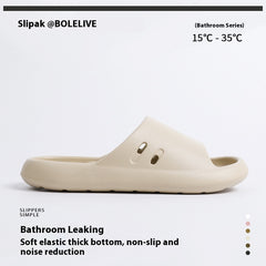Women's Indoor Non-slip Bath Leaking Bathroom Slippers