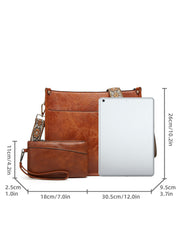 Women's Large Capacity Retro Messenger Bag