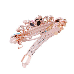 Simple Pearl Alloy Large Bow Hairpin Headdress