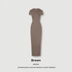 Series Slim-fit Hip Skirt Slimming Slit Dress Women
