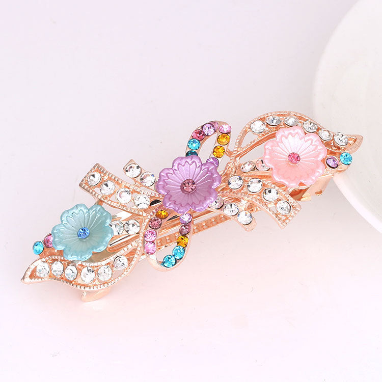 Simple Pearl Alloy Large Bow Hairpin Headdress