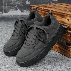 New Thick Bottom Frosted Skateboard Couple Vintage Fashion Outdoor Casual Shoes Maillard Lady Sneaker