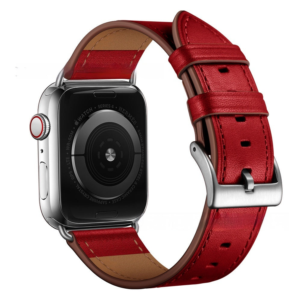 Classic Top Layer Leather Smart Watch Band