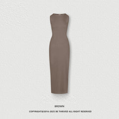 Lady Like Woman Vest High-grade Slim Fit Slimming Knitted Dress