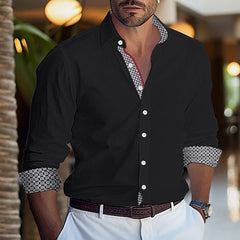 Korean Style Trendy Business Casual Simple Style Shirt