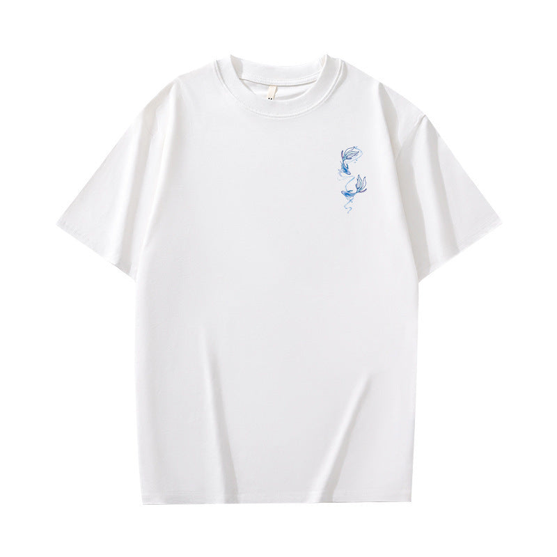 Men's American-style Retro Heavy Short-sleeved T-shirt