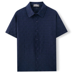 Hollow Jacquard Summer Casual Short Sleeve
