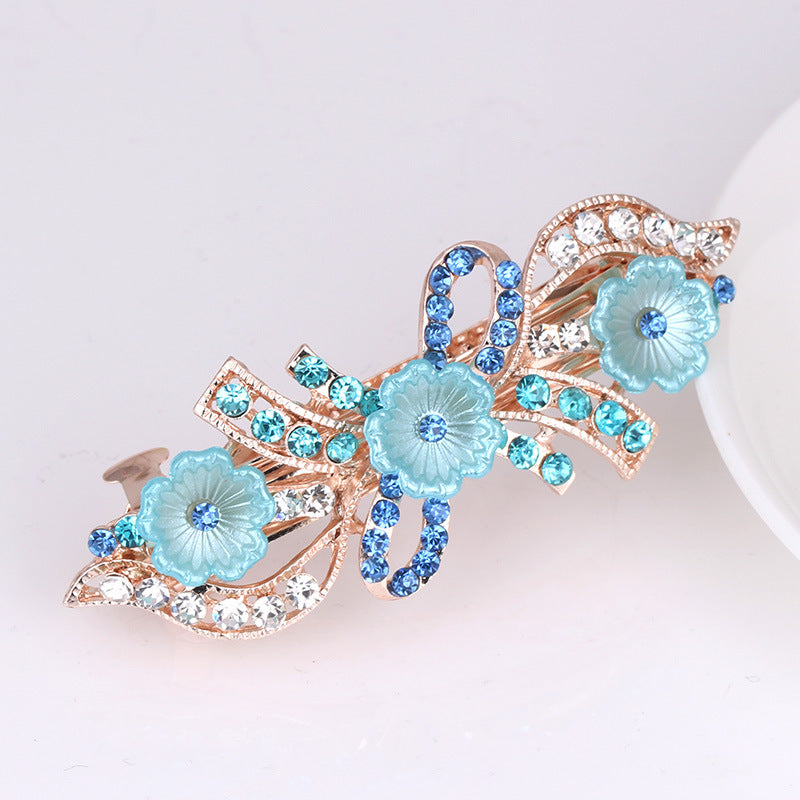 Simple Pearl Alloy Large Bow Hairpin Headdress
