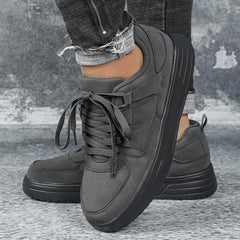 New Thick Bottom Frosted Skateboard Couple Vintage Fashion Outdoor Casual Shoes Maillard Lady Sneaker