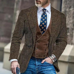 Men's Casual Printed Business Suit