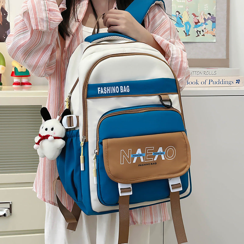 Multi-layer Oversized Backpack For Junior High School Students