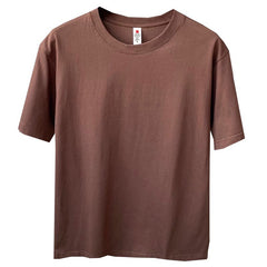 Men's Youth Half Sleeve T-shirt Loose Plus Size