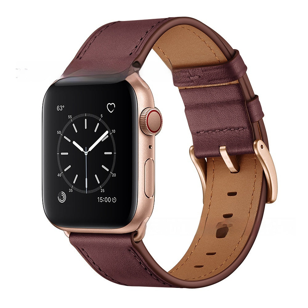 Classic Top Layer Leather Smart Watch Band