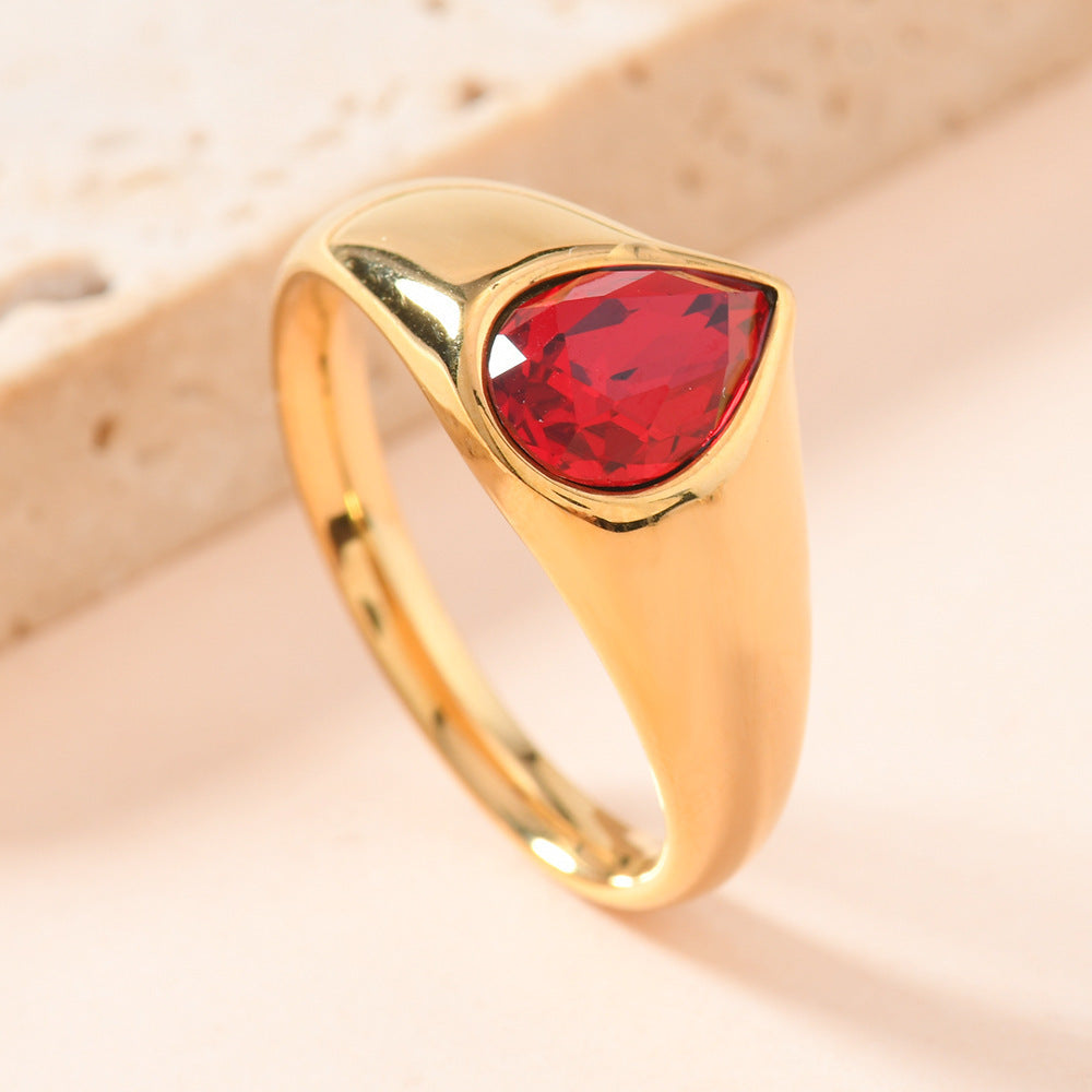 Light Luxury High-grade Titanium Steel No Fading Ring