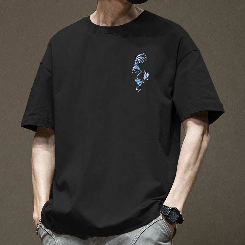 Men's American-style Retro Heavy Short-sleeved T-shirt