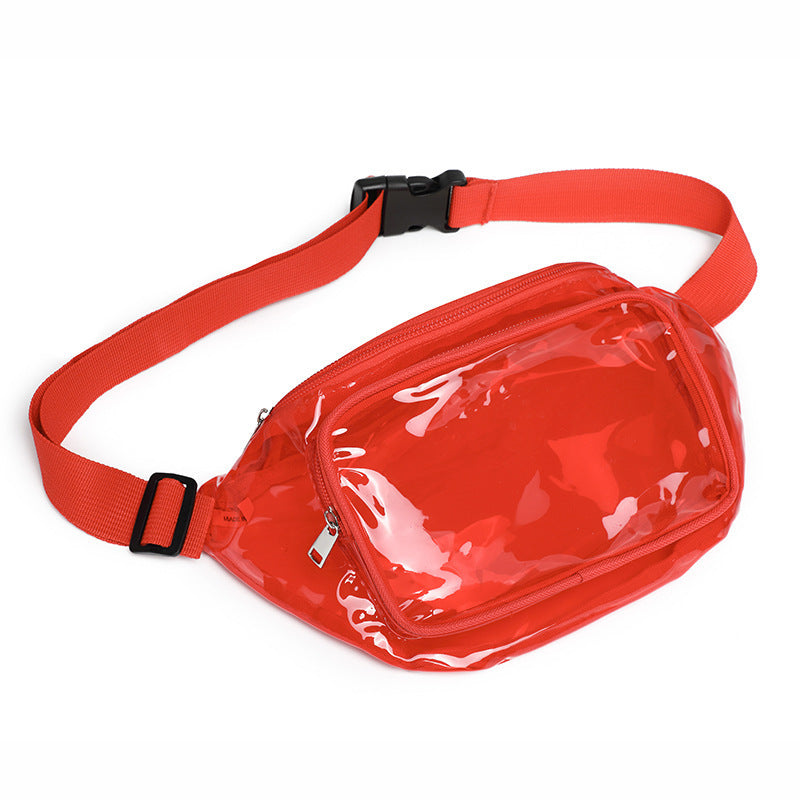 PVC Waist Bag Outdoor Sports Transparent Belt Bag