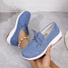 Plus Size Canvas Casual White Shoes For Women