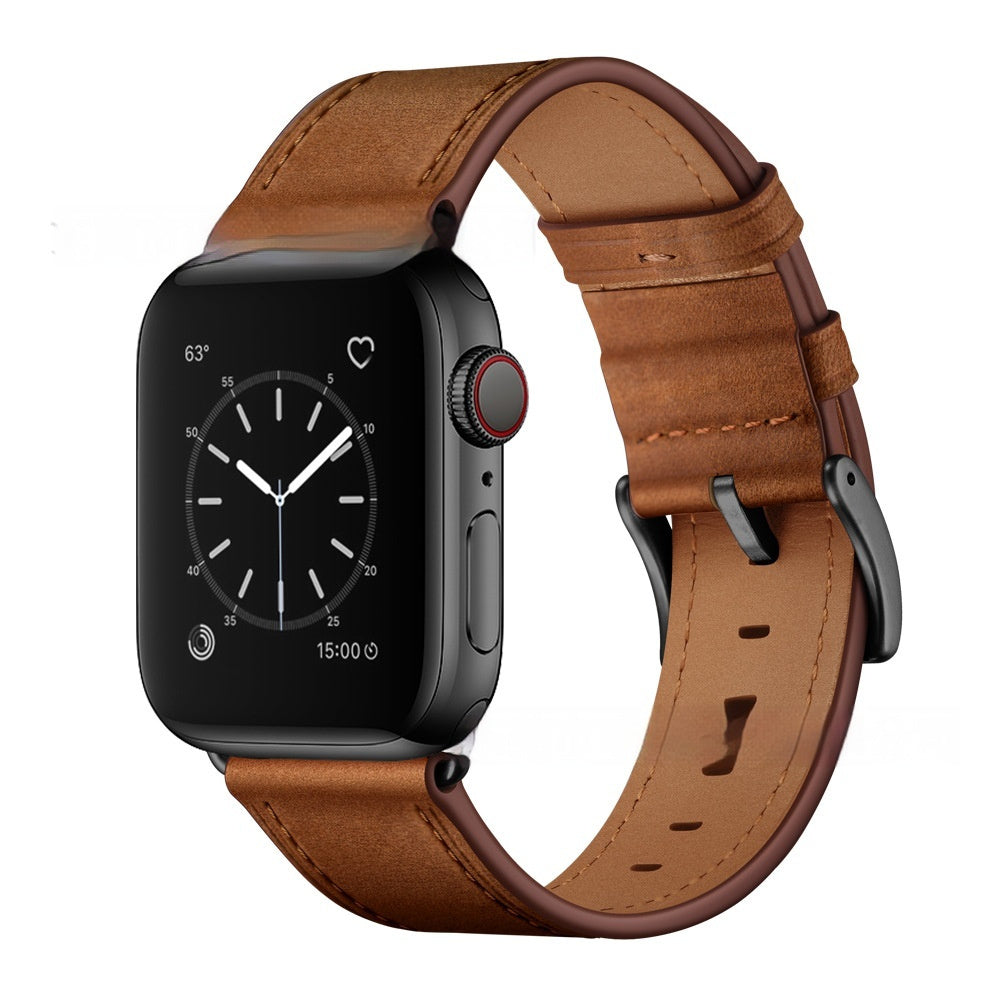 Classic Top Layer Leather Smart Watch Band