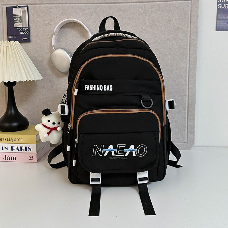 Multi-layer Oversized Backpack For Junior High School Students