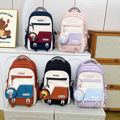 Backpack For Junior High School Girls Large Capacity Lightweight