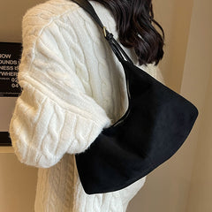 Frosted Vintage Female Large-capacity Crossbody Bag