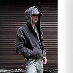 Men's Vintage Zipper Cardigan Casual Jacket