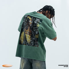 Retro Minority Design Street Hip-hop Loose T-shirt
