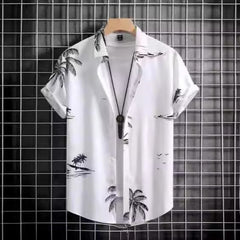 Plus Size Casual 3D Digital Printing Short Sleeve