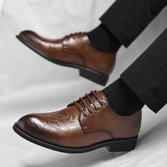 Men's Retro Formal Business Pointed Leather Shoes