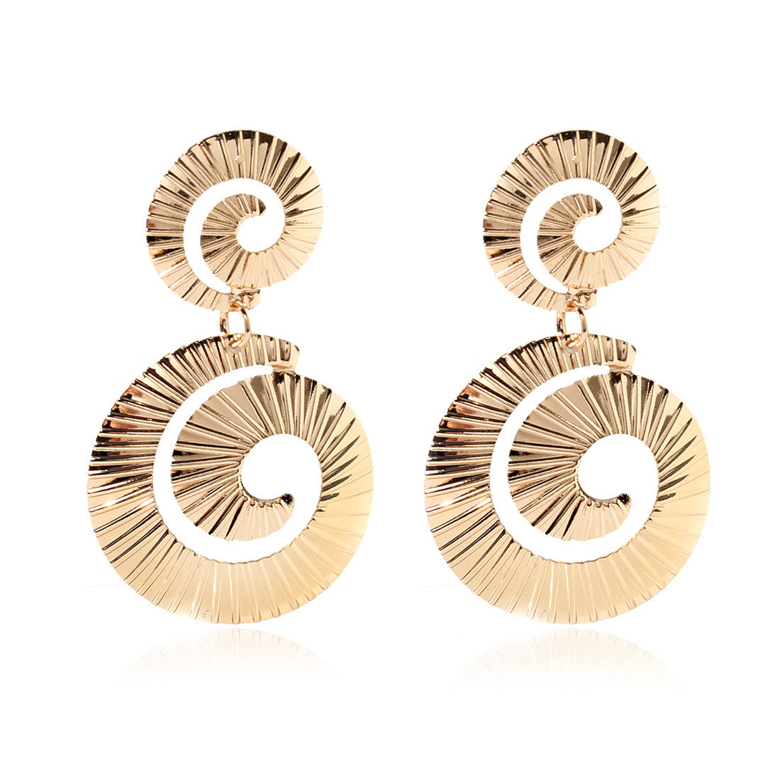 European And American Spiral Earrings