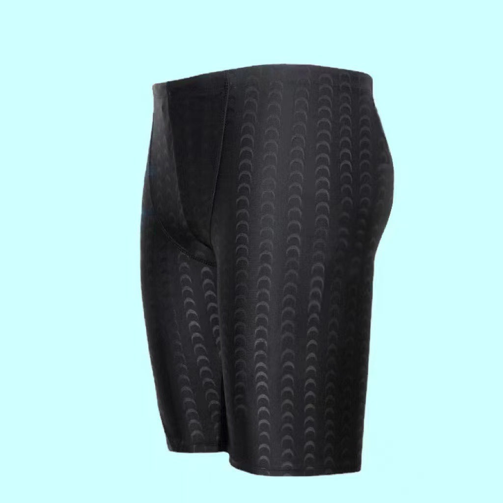 Quick-drying Swimming Pool Training Mid-length Professional Trunks