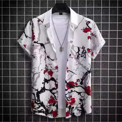 Plus Size Casual 3D Digital Printing Short Sleeve