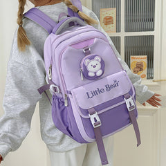 Preppy Style Korean Style Retro Large Capacity Travel Backpack